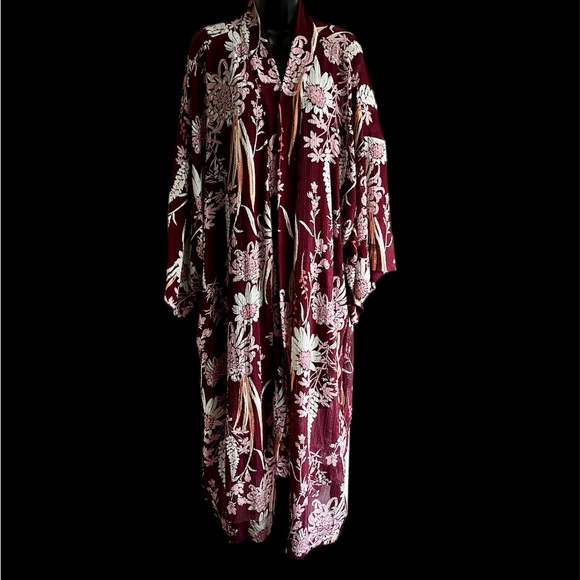 🌸 FREE PEOPLE “If You Say So” Kimono w/Pockets (YAY), Size Large EUC - Picture 2 of 7